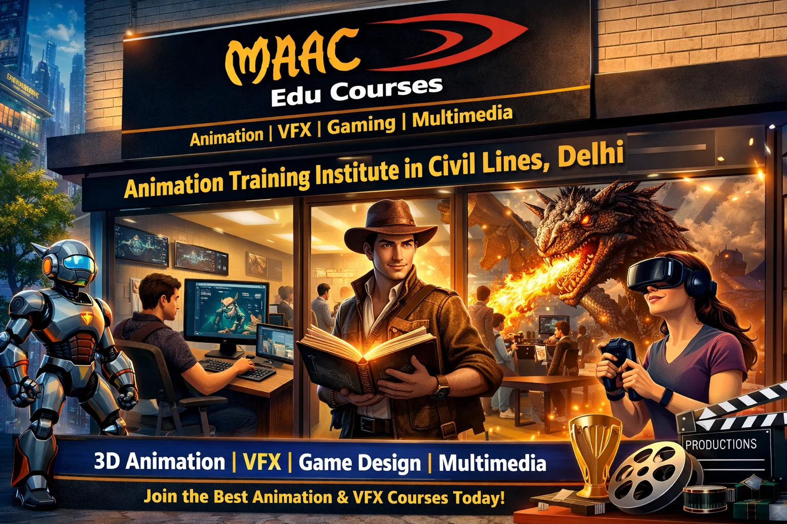 Animation Training Institute in Civil Lines, Delhi – MAAC Edu Courses